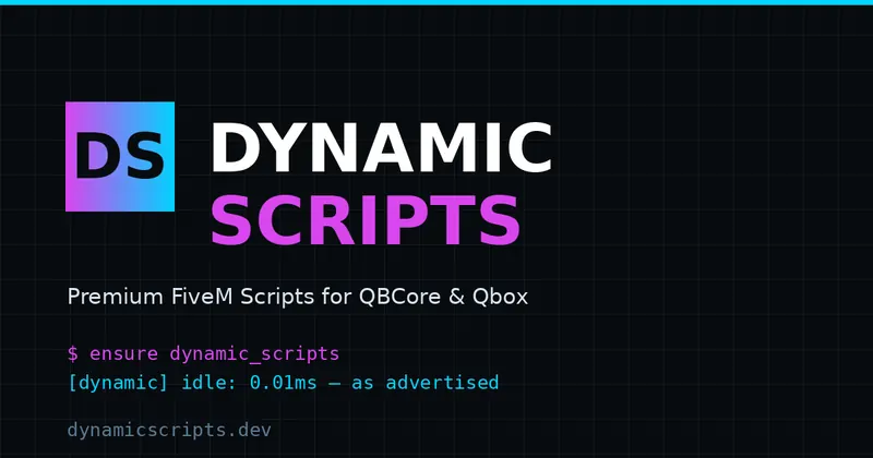 Dynamic Scripts website screenshot